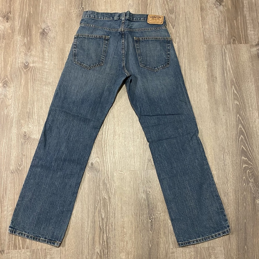 Signature by Levi Strauss Straight Leg Jeans | 32x32 Medium Wash Denim - Picture 6 of 7